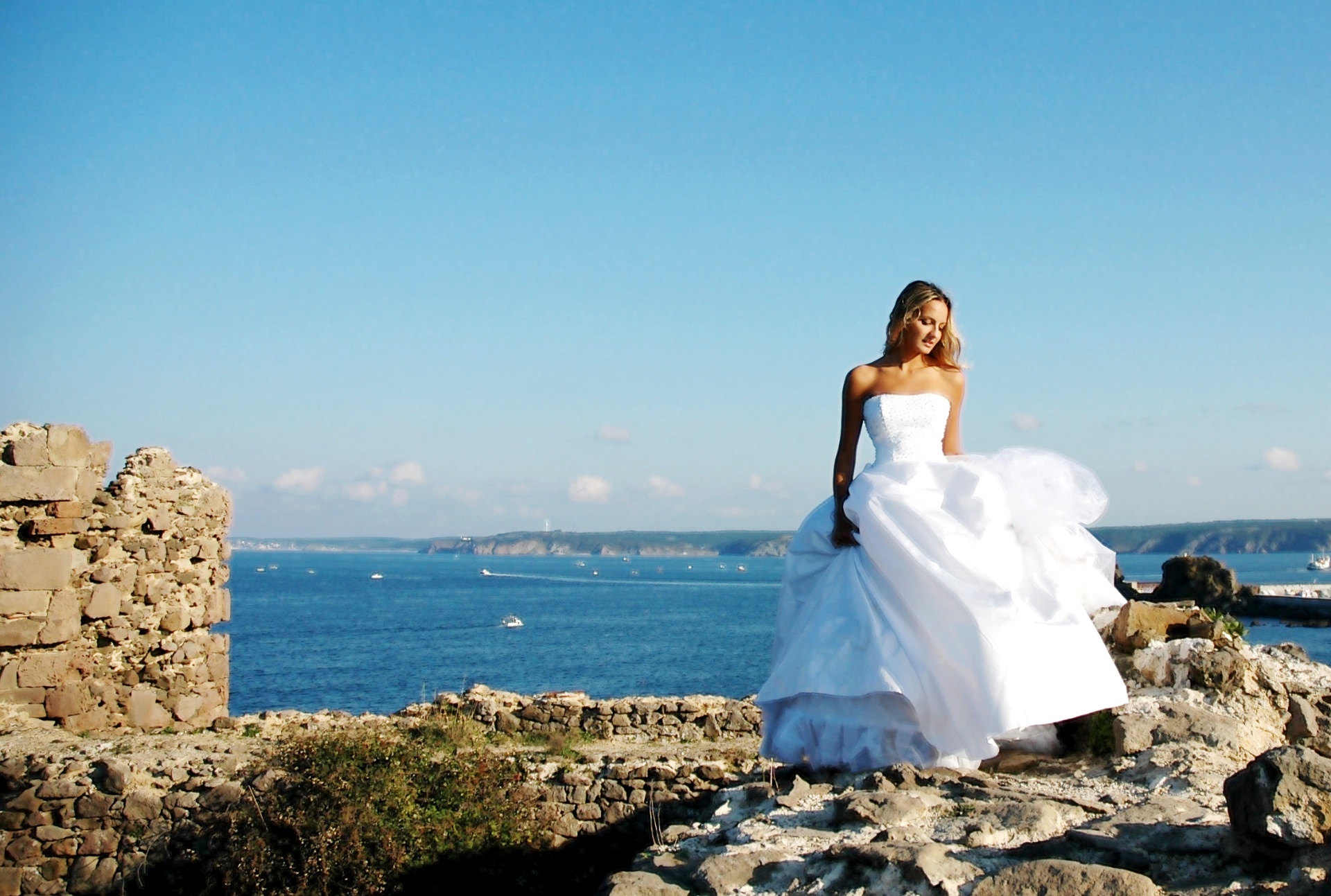 Bride by the sea
